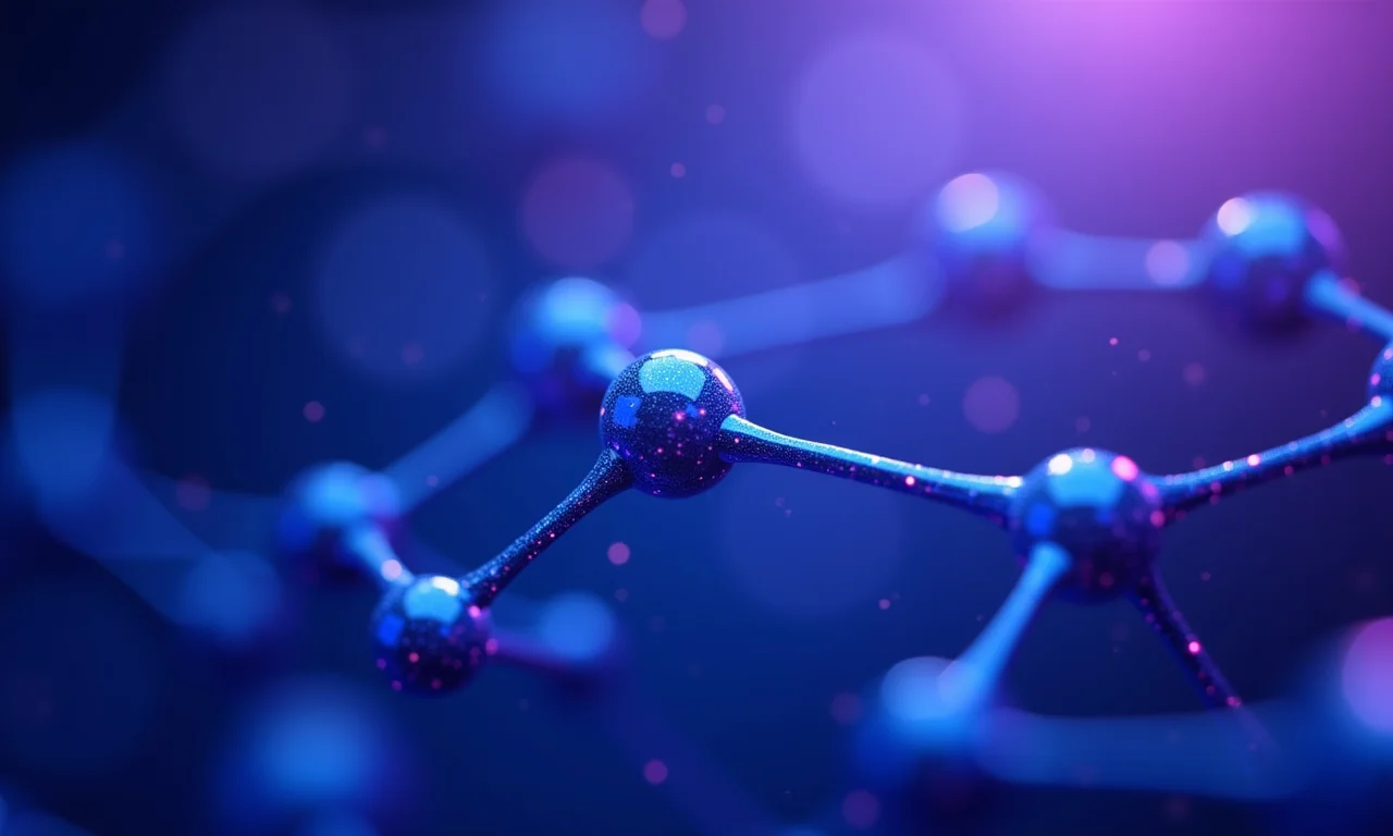 Nós interconectados em 3D representando os conceitos de F#.