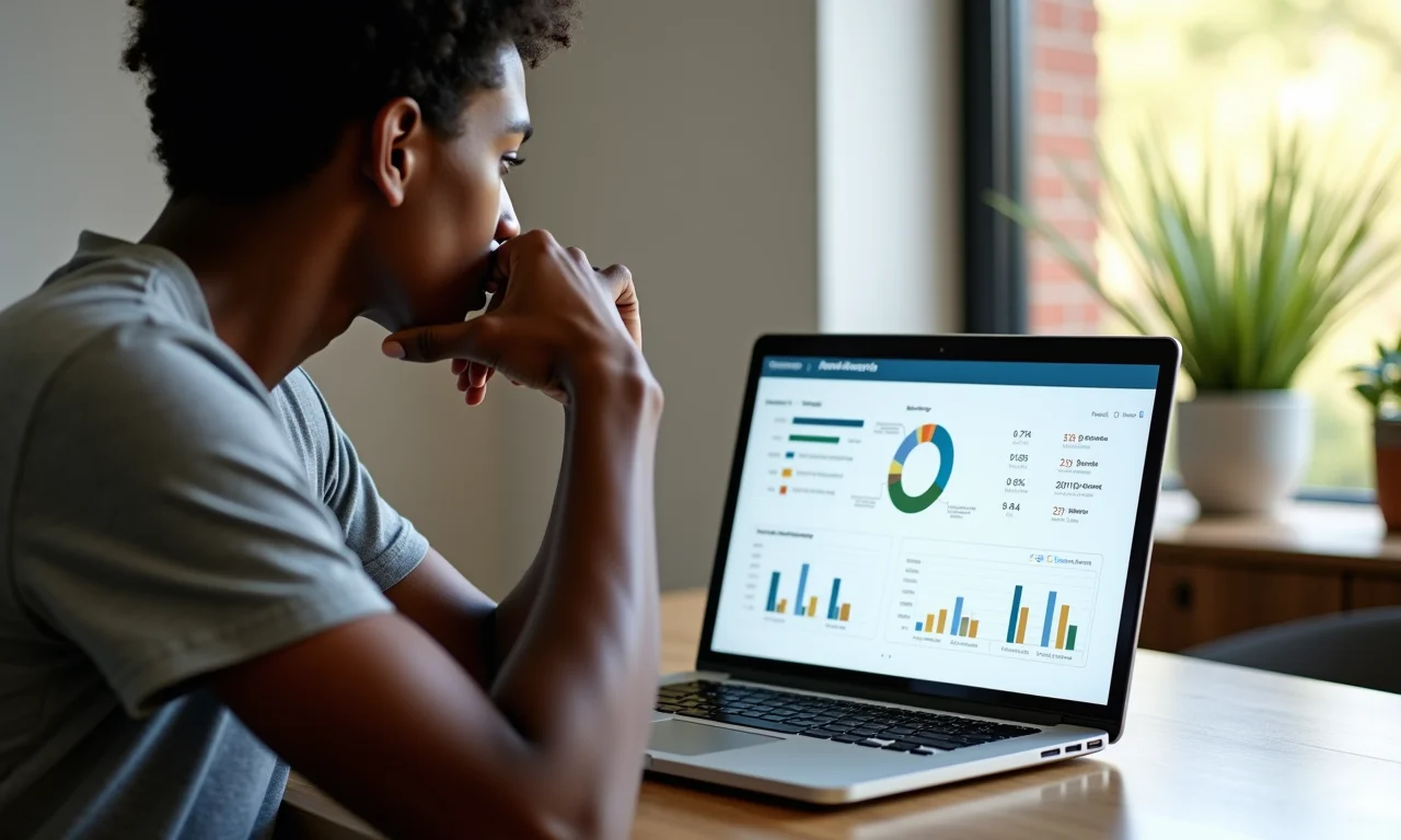 Pessoa analisando orçamento para equipamento de edição de vídeo