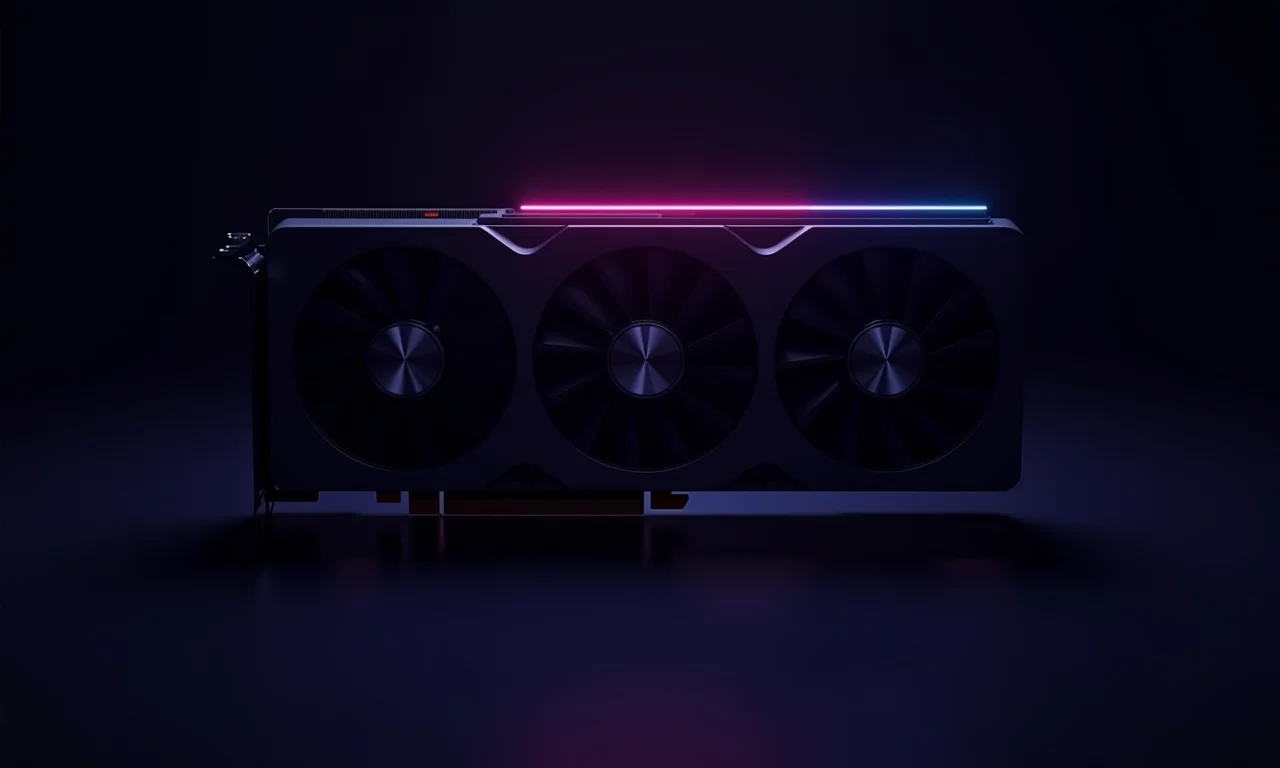 Placa de vídeo moderna com V-Sync destacado.