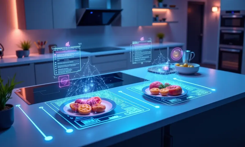 Planejamento Alimentar 2025 com apps de receitas futuristas.