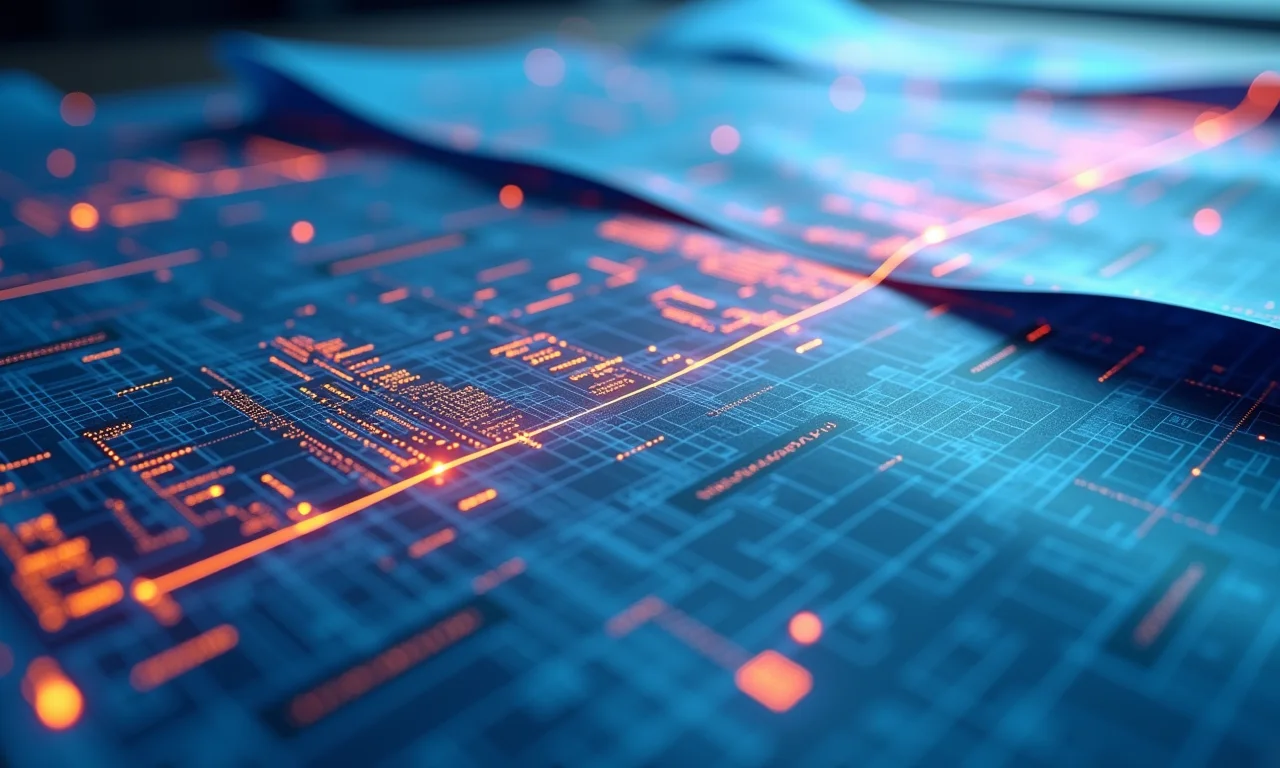 Planejamento de projeto open source representado visualmente