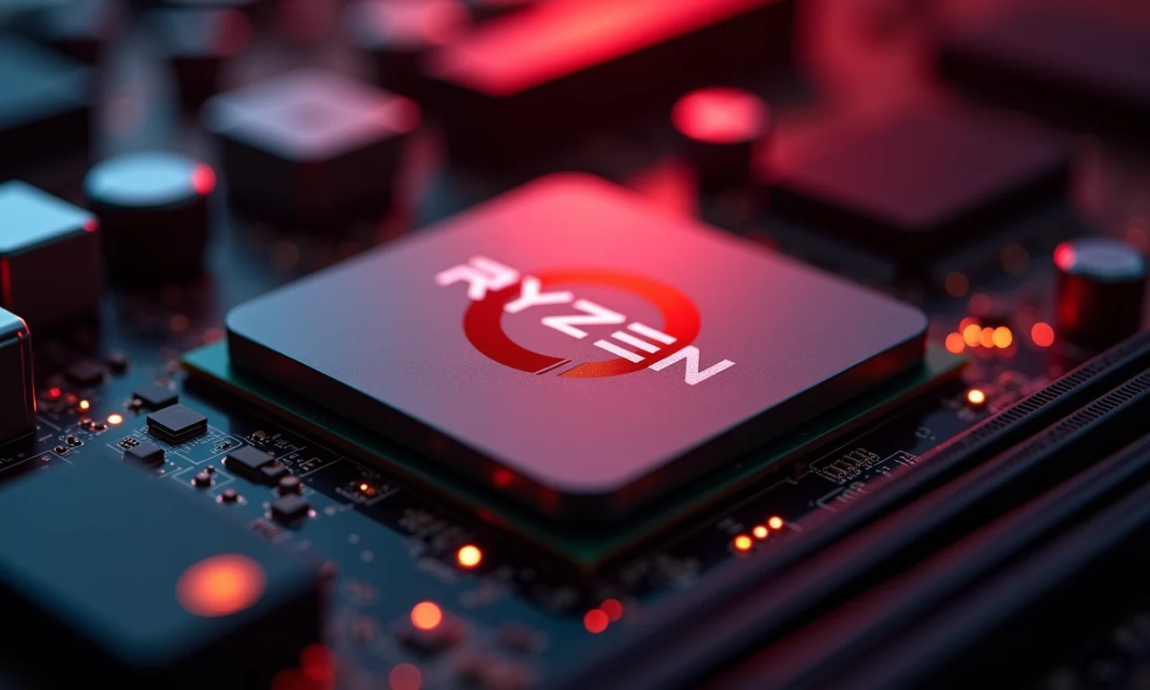 Processador AMD Ryzen de alto desempenho.