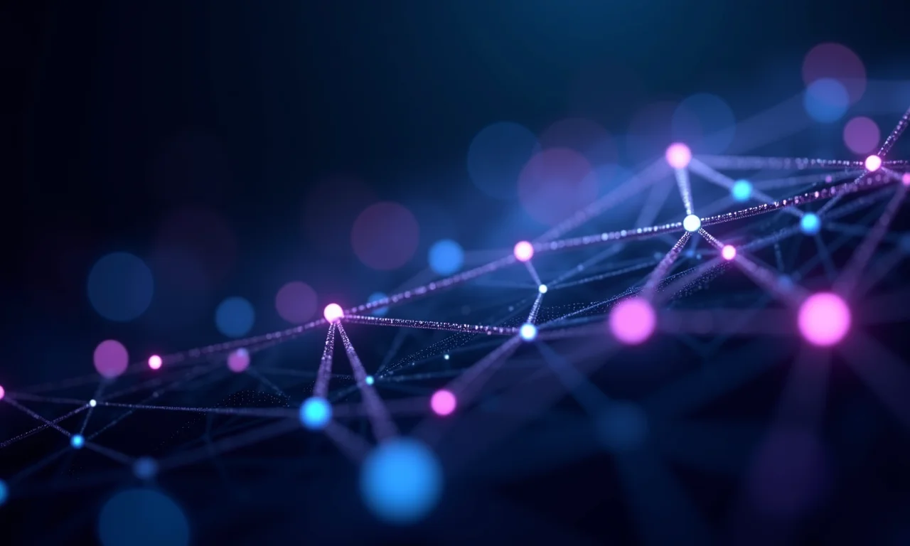 Rede neural abstrata representando Machine Learning