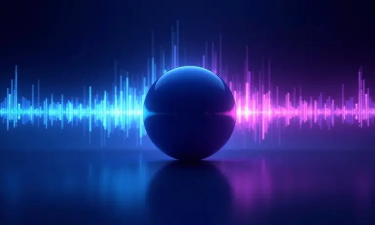 Representação visual abstrata de processamento de áudio