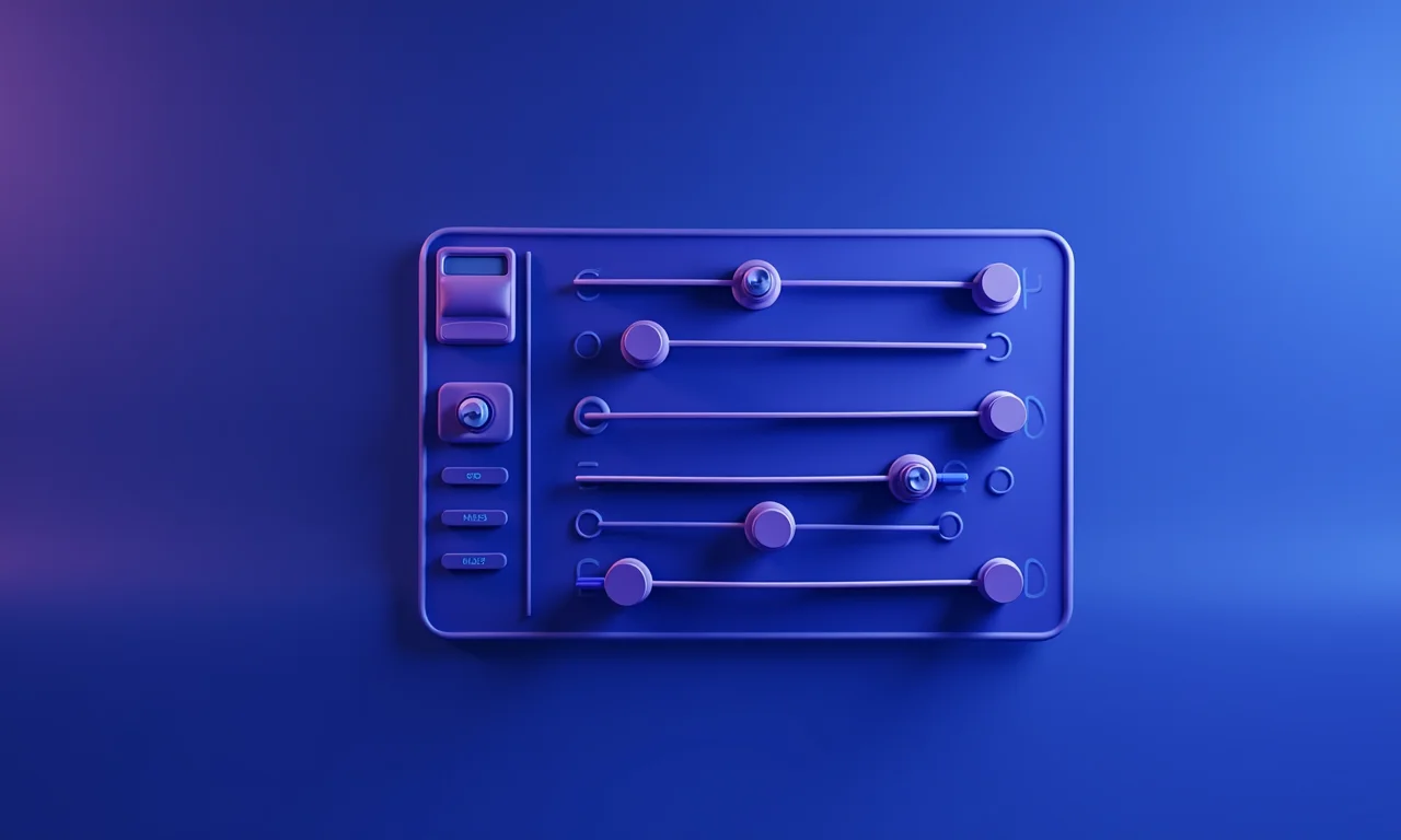 Representação visual de configurações de software para streaming