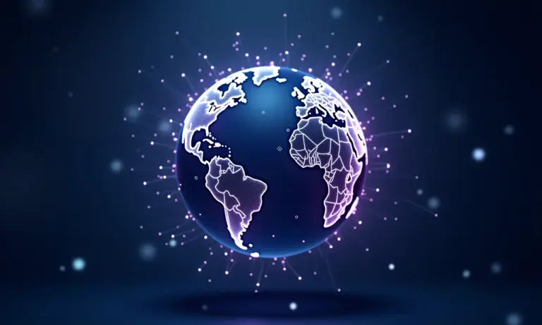 Representação visual de TLDs e sua influência global