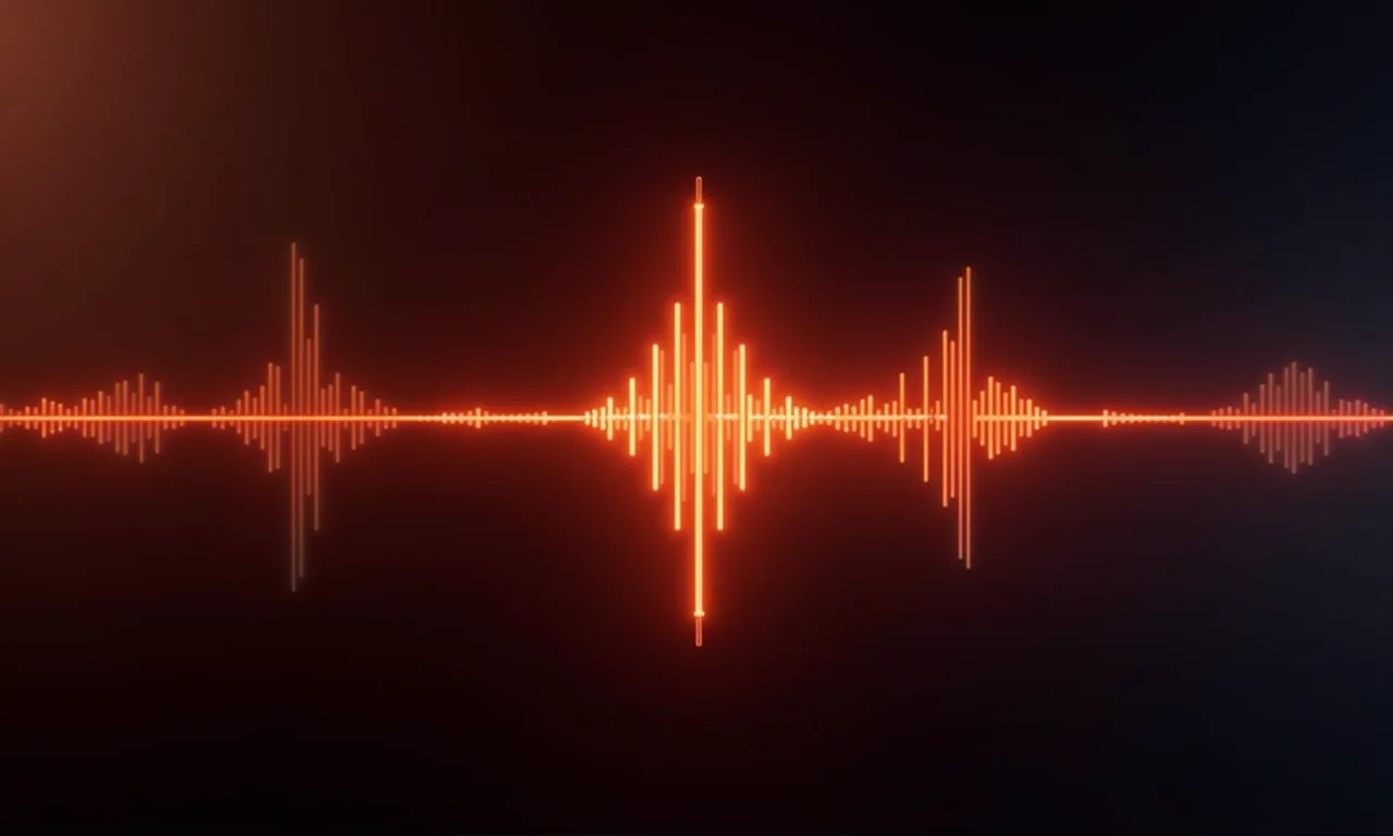 Representação visual de um limitador de áudio