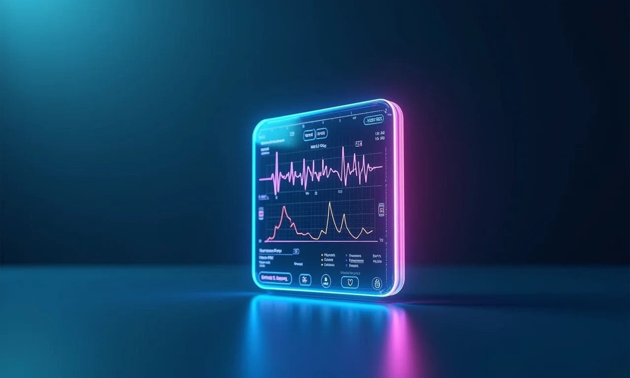 Sensor de sinais vitais de alta tecnologia.