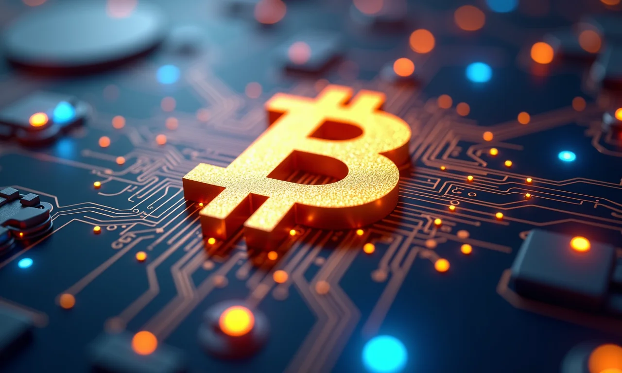 Símbolo do Bitcoin.