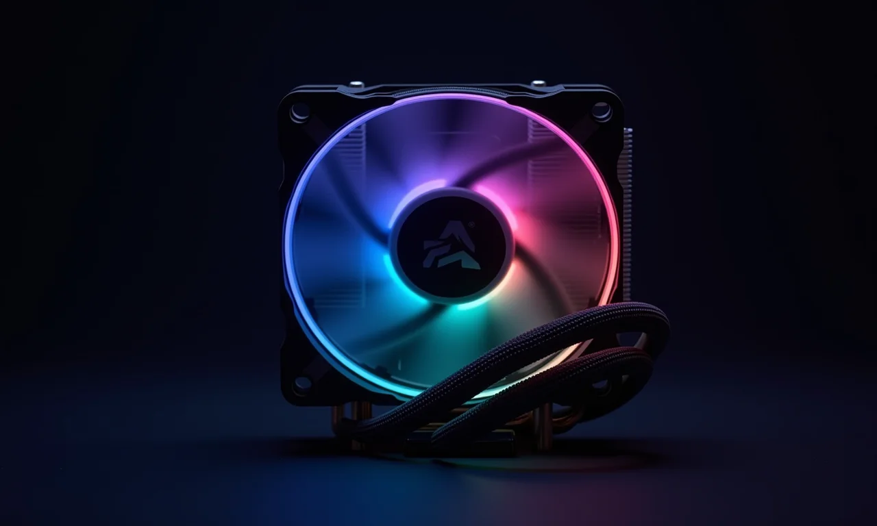 Sistema de resfriamento de alto desempenho para CPU.