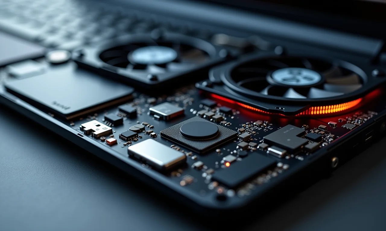 Sistema de resfriamento interno de um laptop