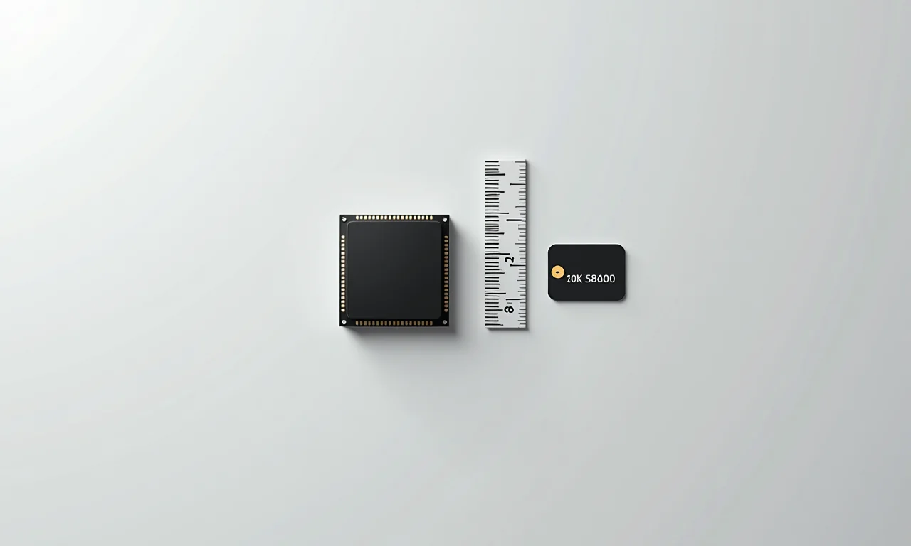 Sistema embarcado compacto destacando tamanho e custo.