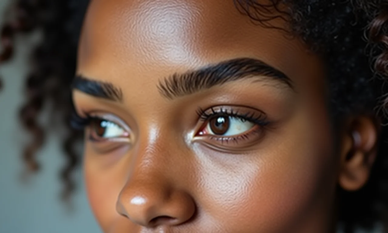 Sobrancelhas mal definidas envelhecendo o olhar.