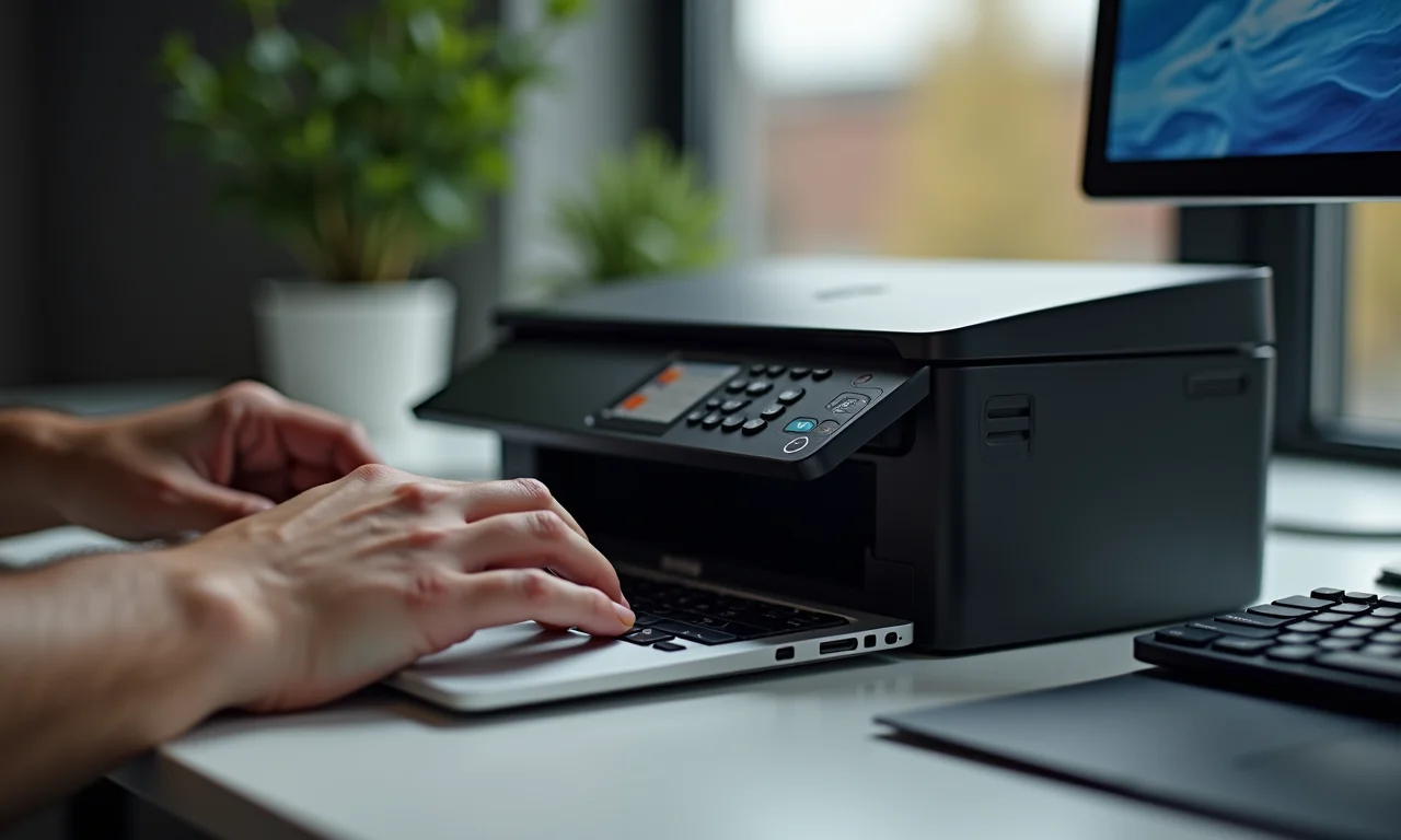 Testando a impressora em outro dispositivo.