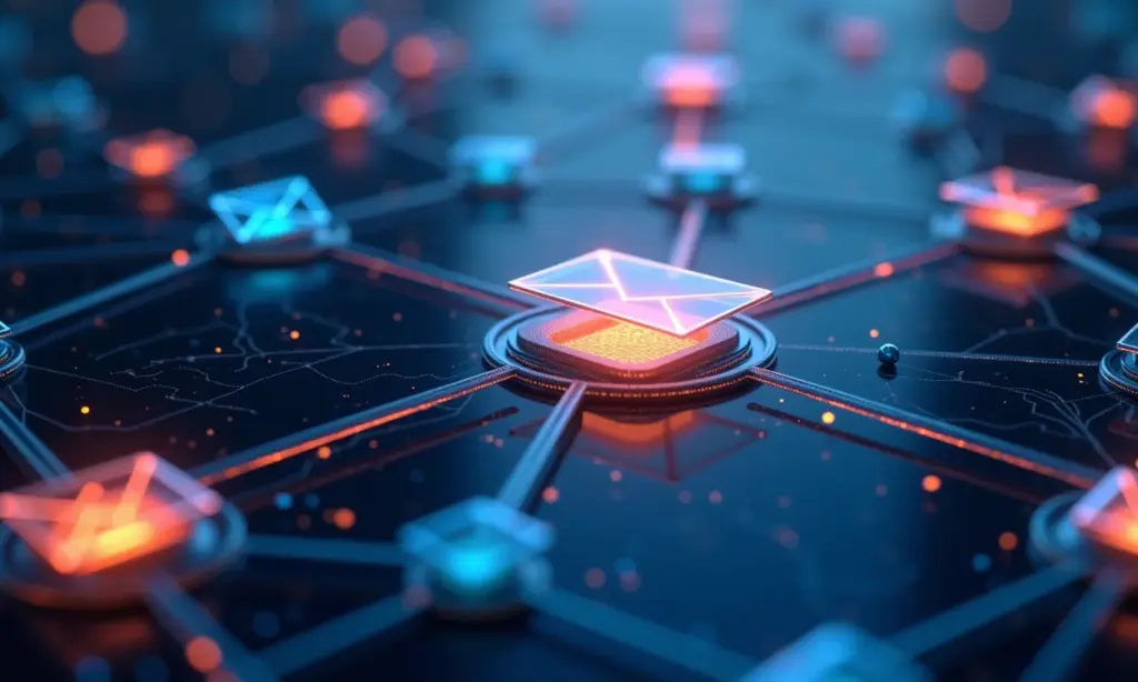 Limite de envio de email: Descubra o número ideal para sua conta Visualização abstrata de limite de envio de email