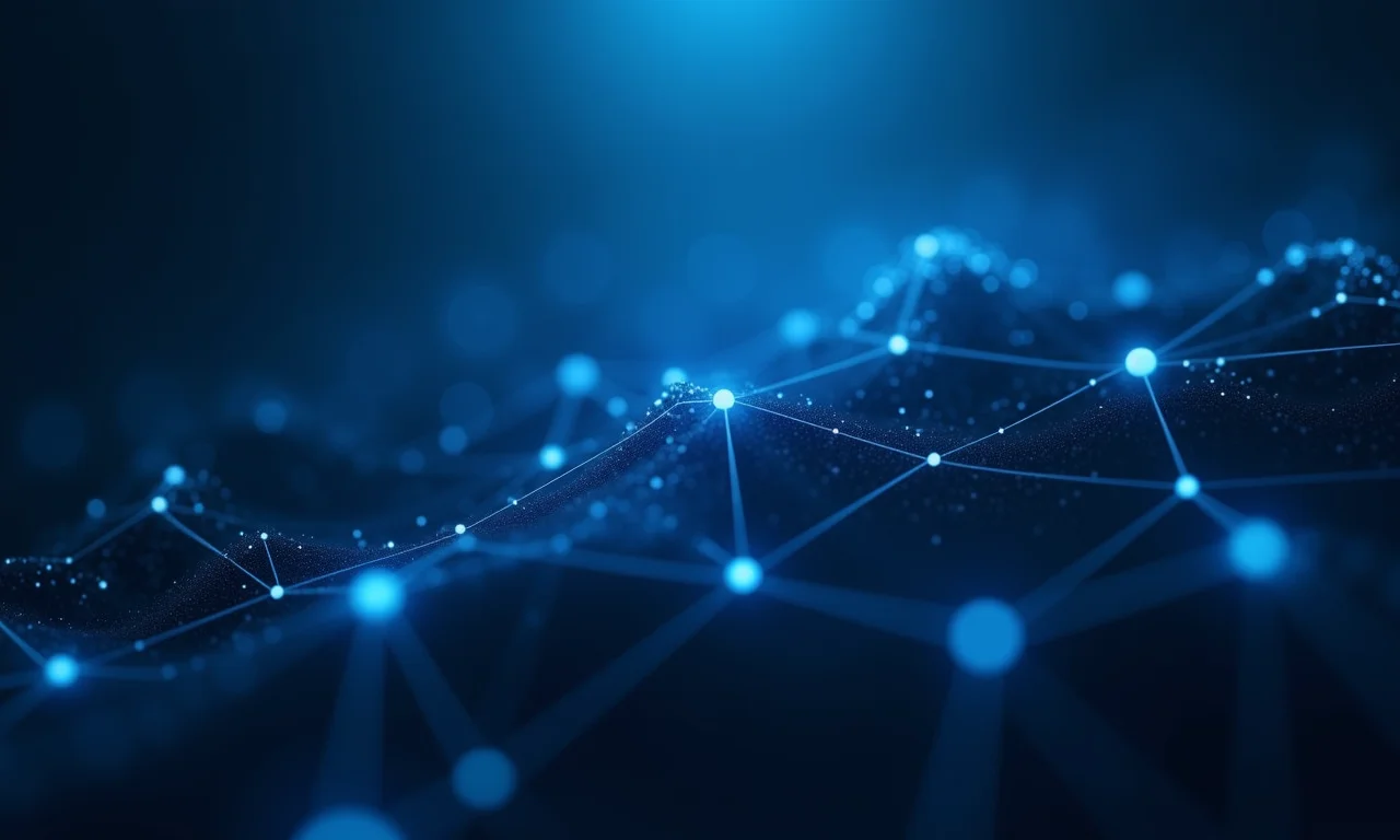 Visualização abstrata de rede blockchain