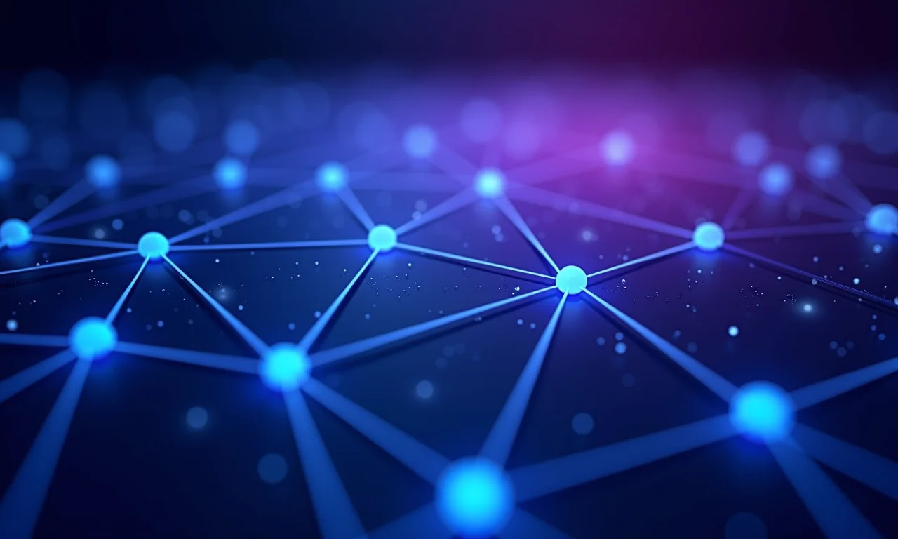 Visualização abstrata de redes de palavras-chave para SEO.