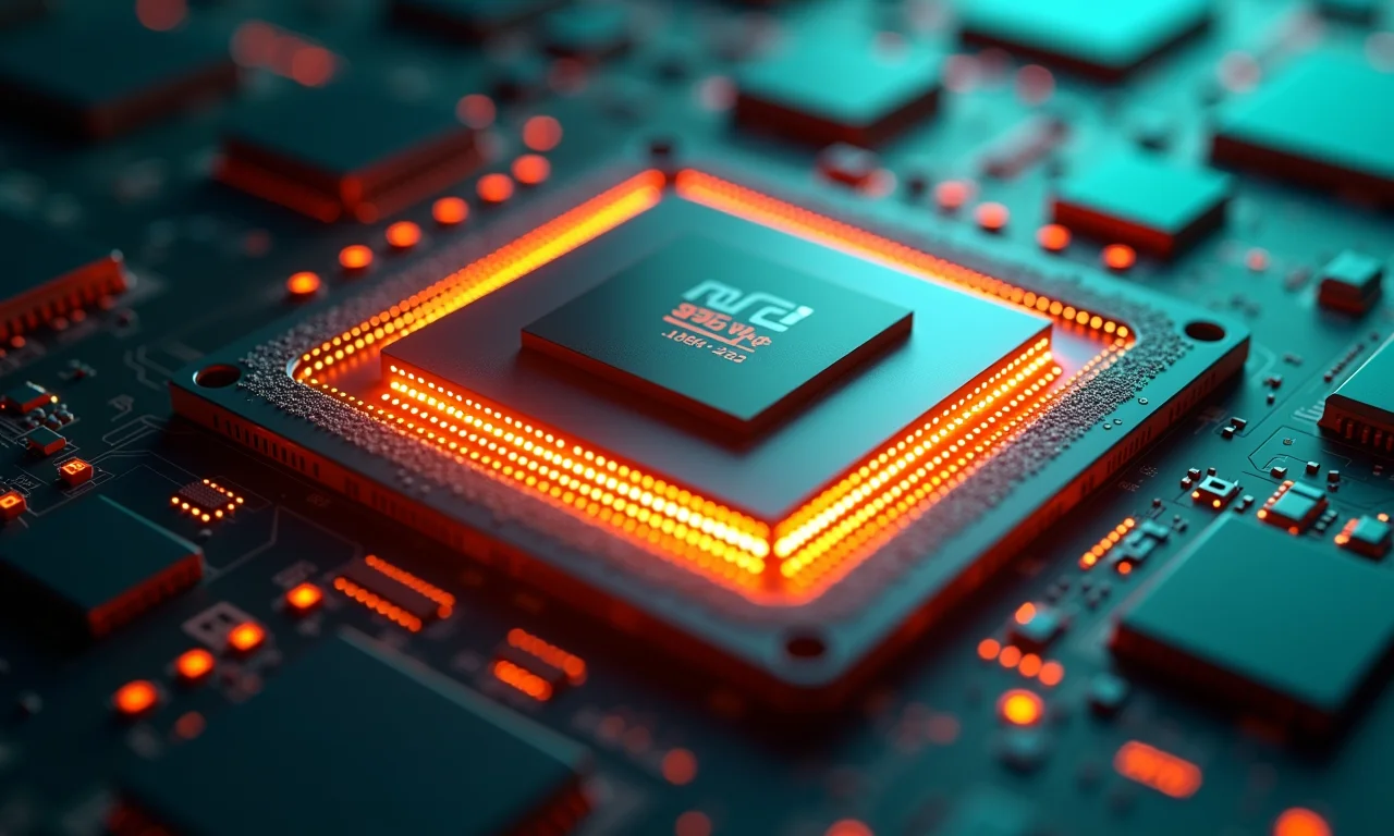 Visualização da velocidade do clock de um processador.