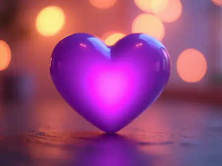 Coração Roxo: Saiba o Significado e Use em Mensagens