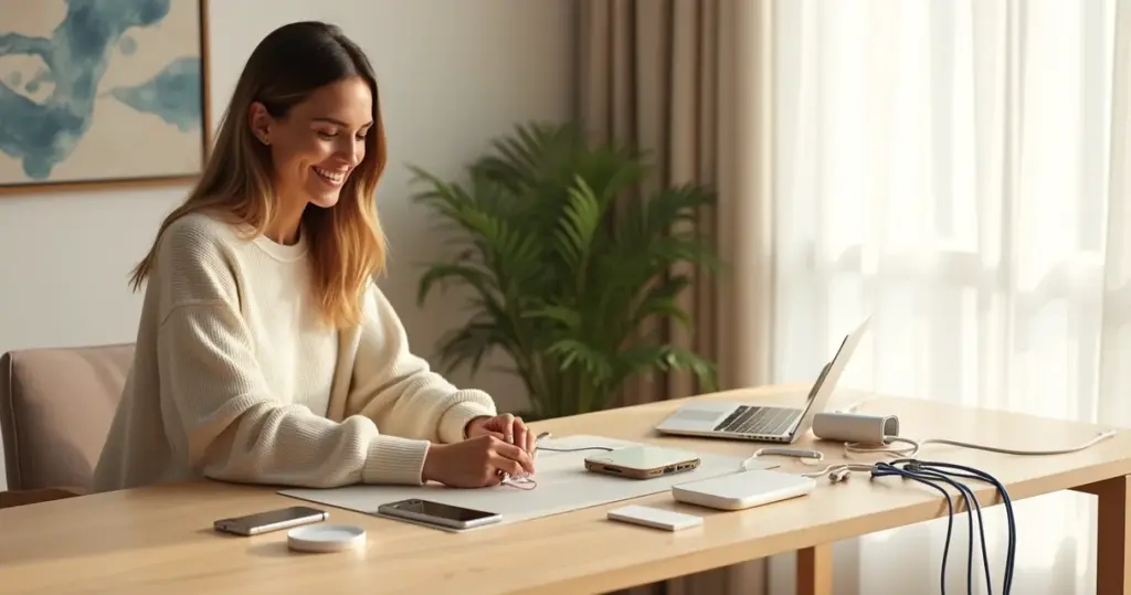 Organizar Cabos Carregadores Setup 2026: Seu Espaço Limpo em 1-2 Horas Organizar Cabos Carregadores Setup 2026: Seu Espaço Limpo em 1-2 Horas