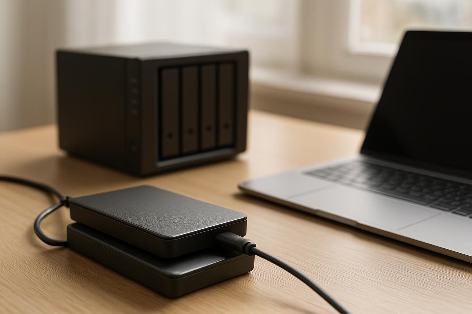Dispositivos de armazenamento usados para backup dos arquivos do site hospedado no VPS