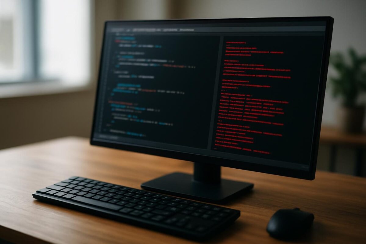 CORS: o que é e como corrigir erros de origem cruzada Monitor de desenvolvedor com console de navegador exibindo erros em vermelho durante a depuração de uma API